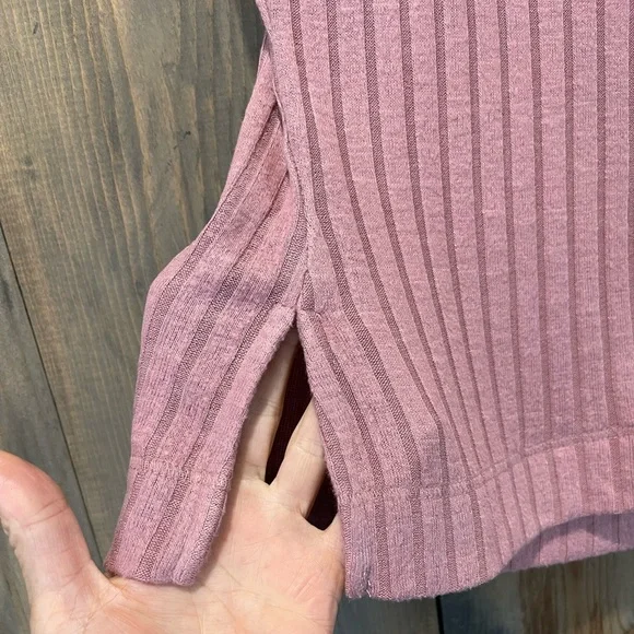 Free People intimatly mauve sleeveless ribbed top - Picture 3 of 5